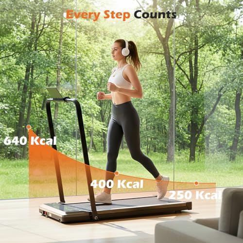 Sweetcrispy Walking Pad Treadmill for Home Office, Compact Quite Under-Desk Treadmills with Adjustable Speed and Remote Control, Portable & Slim Design for Workouts Fitness - Image 4