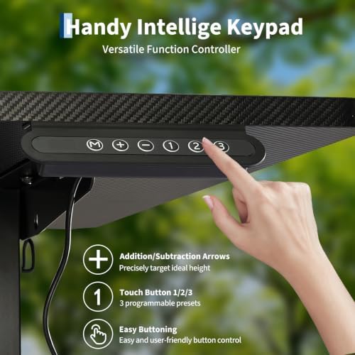 55 x 28Inch Electric Standing Desk, Height Adjustable Computer Desk - Image 4