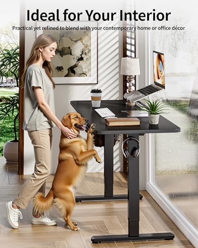 BIZUM Electric Standing Desk 63 x 24 Inch Computer Desk-Gaming Desk Black Home Office Desks Height Adjustable Memory Stand Up Computer Workstation - Image 5