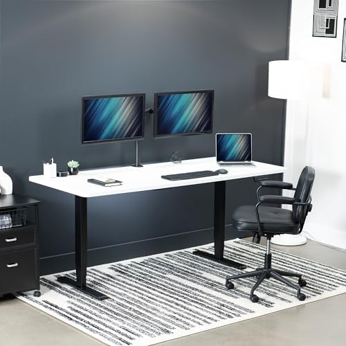 VIVO White 71 x 30 in Standing Desk, DESK-KIT-2B7W - Image 2