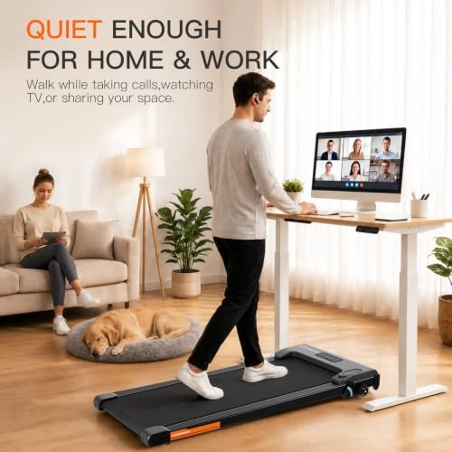 Walking Pad Treadmill for Home Office, Portable Under Desk Treadmill with Incline, Mini Compact Walking Jogging Running Exercise Machine with Remote Control and LED Display - Image 4