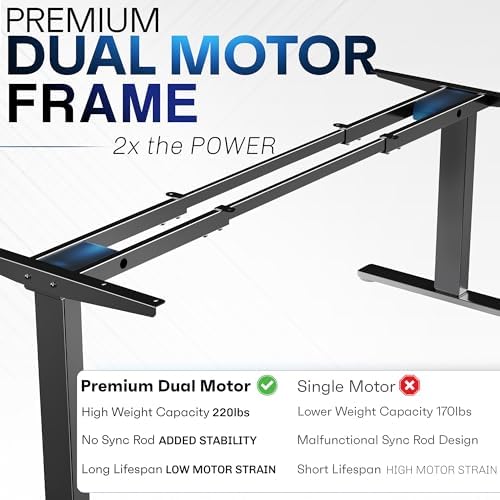 VIVO Dark Gray 71 x 36 in Standing Desk, DESK-KIT-E2B7G-36 - Image 4