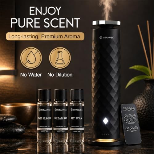 Cordless Hotel Scent Diffuser, Waterless Cold Air Oil Diffuser - Image 5
