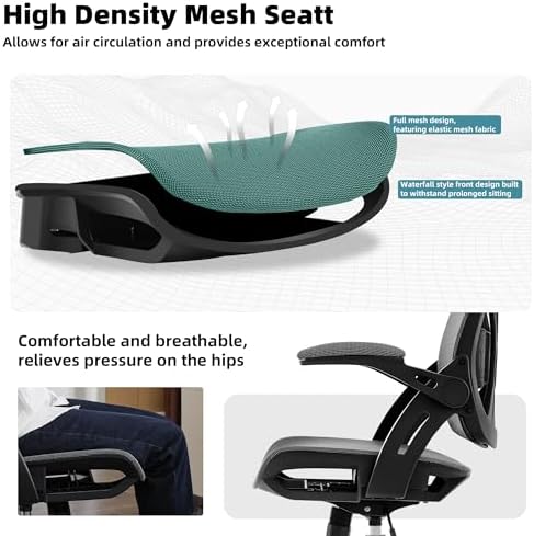 Executive Office Chairs Gaming Chairs with Headrest Lumbar,Grey - Image 5