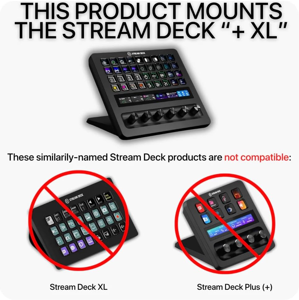SimSport Gadget Enclosure for Stream Deck + XL with Metal Swivel Mount Sim Rig Aluminum Profile - Image 4