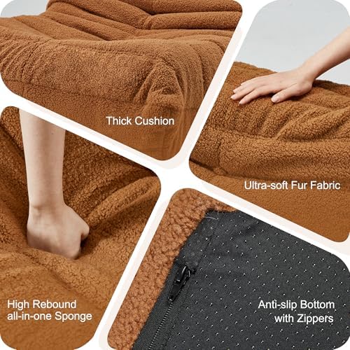 Hobestluk Big Bean Bag Chairs for Adults Fireside BeanBag Couch Togo Sofa - Image 6