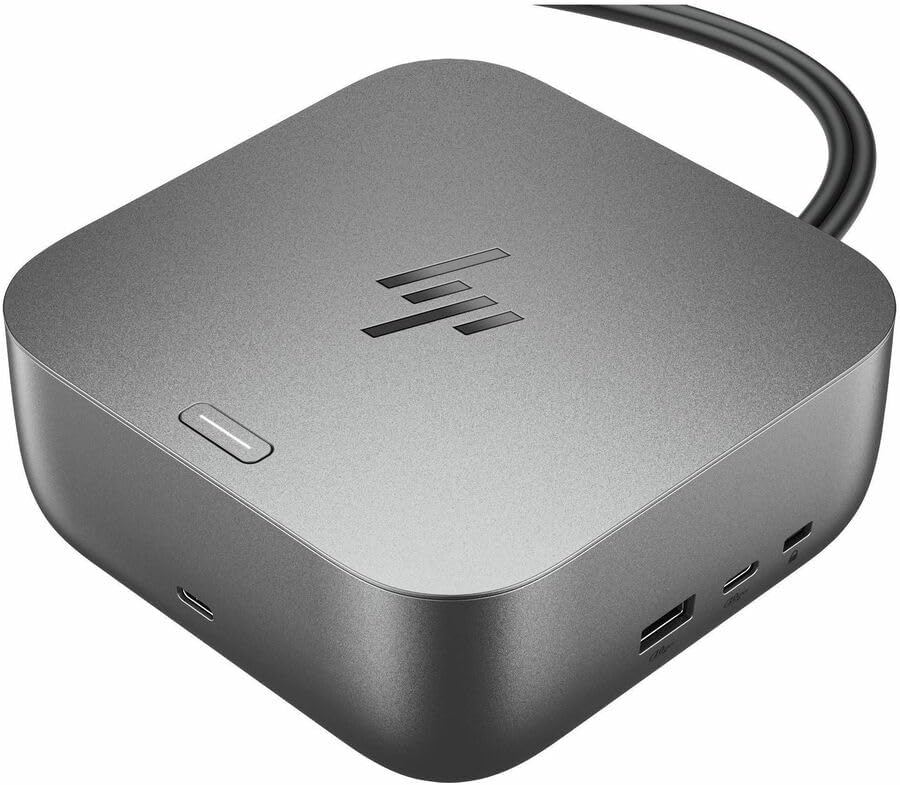HP Thunderbolt 4 Ultra 280W G6 Dock - for Notebook, Desktop PC - Charging Capability - 330 W - Thunderbolt 4-4 Displays Supported - 8 x USB Ports - 5 x USB Type-A Ports - Type-A - 5 -C - -C - 1 RJ-4 - Image 4