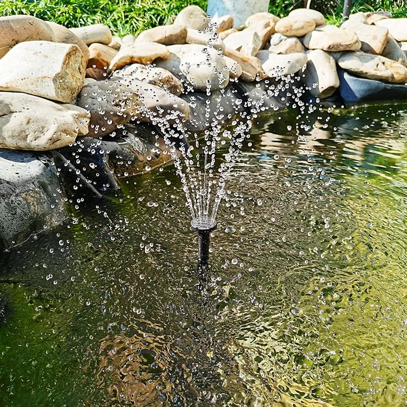Solar Water Pump with Backup Battery and Fountain Lights for Birdbath, Fountain, Small Pond, Garden Decoration (Battery and Lights Included) - Image 4